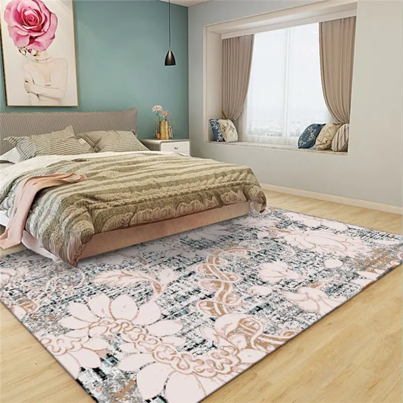 Modern Desenli Renkli Baskili Hali Sm 12 Turuncu Halistores Com