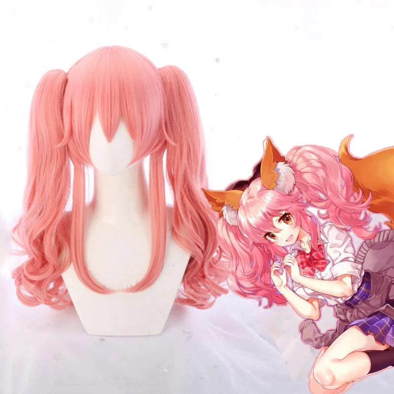 Аниме Fate Grand для Косплэй парики Tamamo без Mae синтетический парик волос Хэллоуин