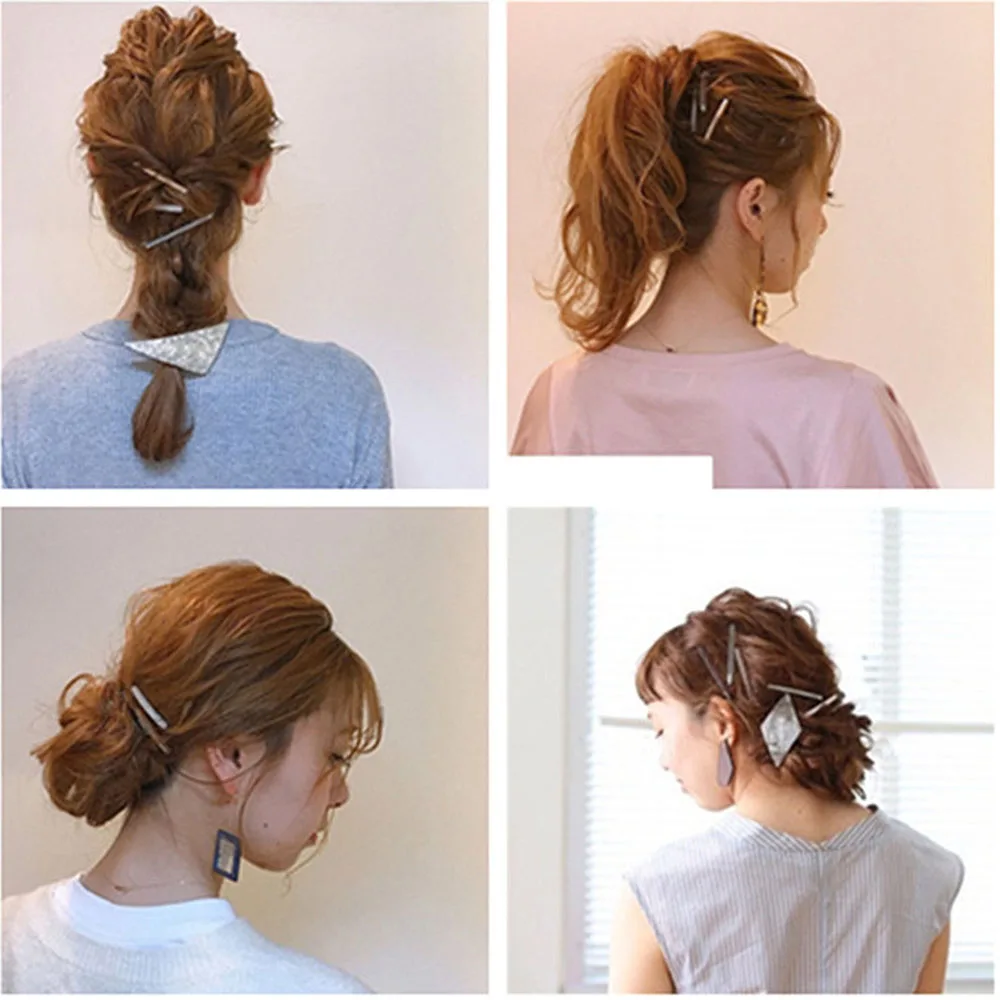 Заколка для волос в японском стиле женщин и девушек полая прямоугольная заколка