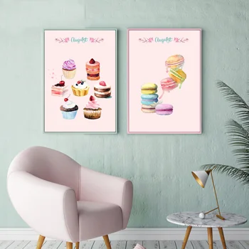 

Nordic Decoration Home Posters Kitchen Restaurant Dessert Bread Canvas Painting Wall Art Picture For Living Room Decor No Frame