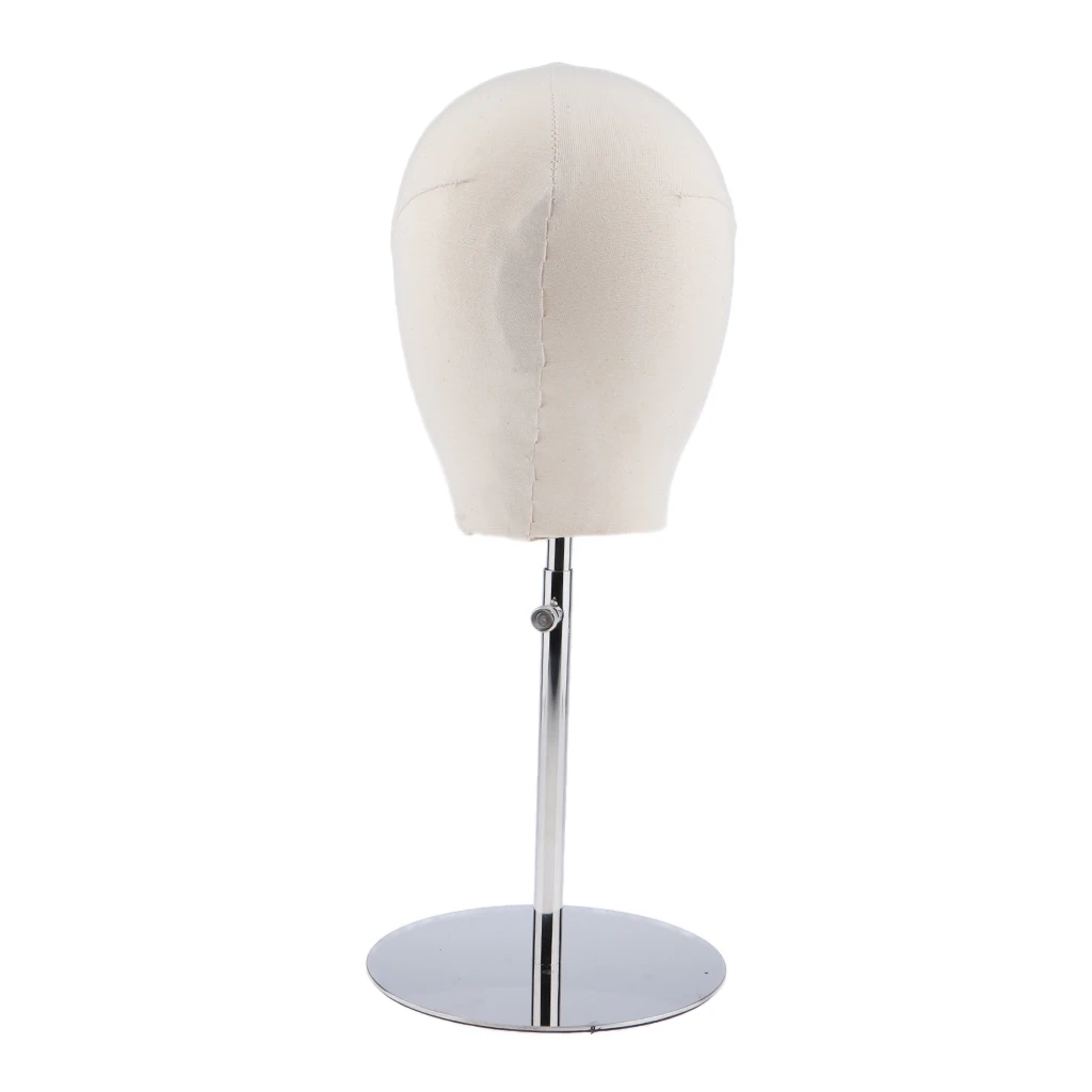 Mannequin Head Wig Hat Display Model Adjustable Metal Stand for Retail Shop Linen Cover Mannequin Head Hat Wig Stand Holder