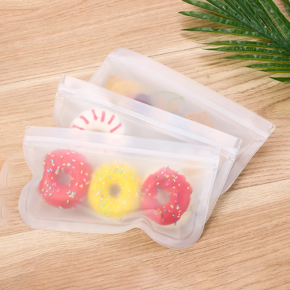 

1pc S/L EVA Translucent Reusable Food Storage Bags Leakproof Ziplock Bags Sandwich Bag Freezing Refrigerator Tools