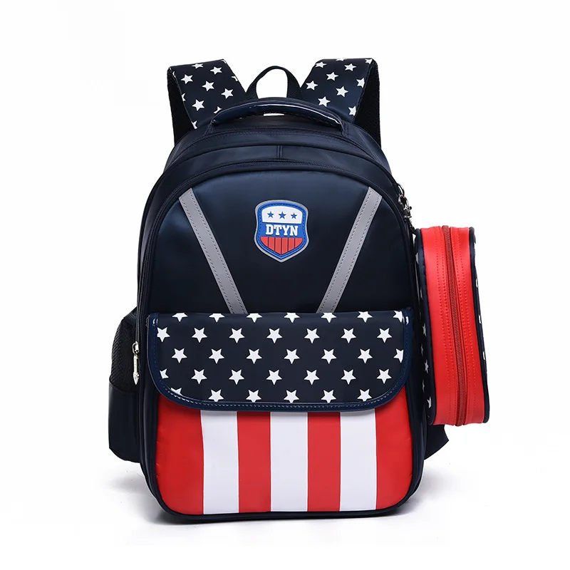 

New Style School Bag Young STUDENT'S Women's 8-12 a Year of Age CHILDREN'S Rucksack Men's Spine-Burden Relieving Backpack Ultra-