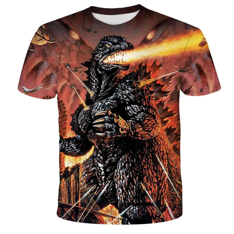 

Godzillas VS.kong King 3D Printed T Shirts Godzilla kid Fashion Short Sleeve t shirts Boy Girl Kids Tops gift