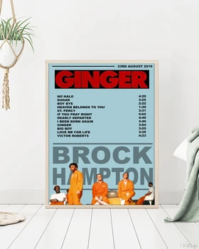 

Brockhampton Poster,Brockhampton,Ginger,Music Poster,Canvas Print,Wall Art Home Decor No Frame