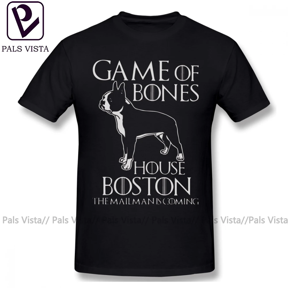 T-Shirt 3 X Bull Terrier Game Of Bones House Boston The Mailman Is Coming T-Shirt T-Shirt Da Uomo T-Shirt Taglie Forti