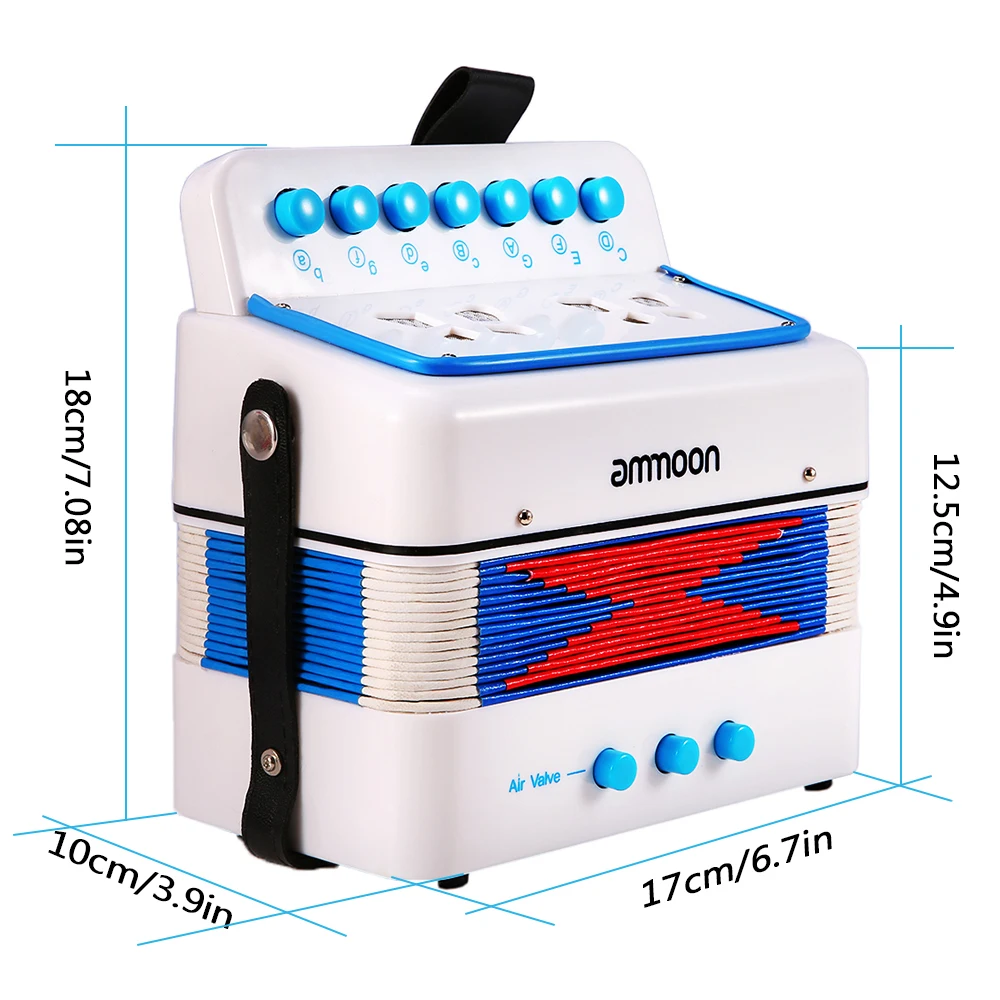 Ammoon Mini 10 ключей Игрушка Аккордеон для детей ABS материал игрушка для детей ясельного возраста Рождественский подарок инструмент