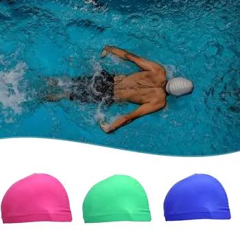 

Adults Swimming Caps Men Women Long Hair Waterproof Swim Pool Cap Large Natacion Badmuts Silicone Diving Hat