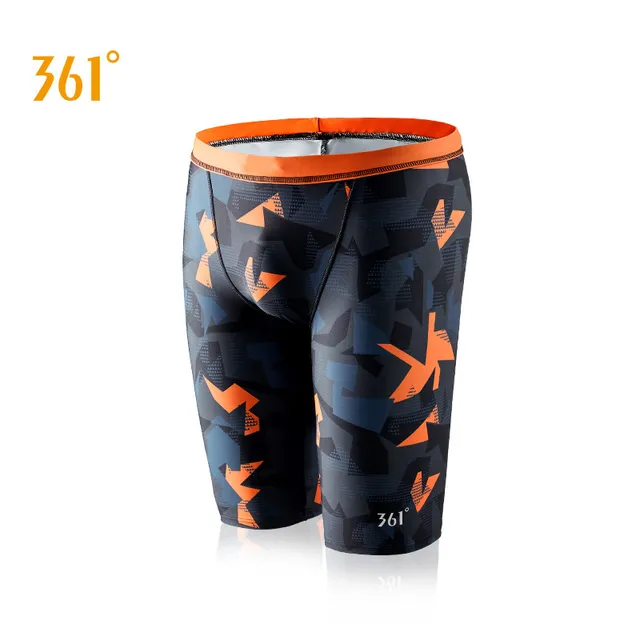 361 Men Swimwear Tight Swim Trunks Plus Size Quick Dry Swimming Shorts Mens Swimsuit Boys Beach Shorts Swimming Trunks Pants SLY204107 orange