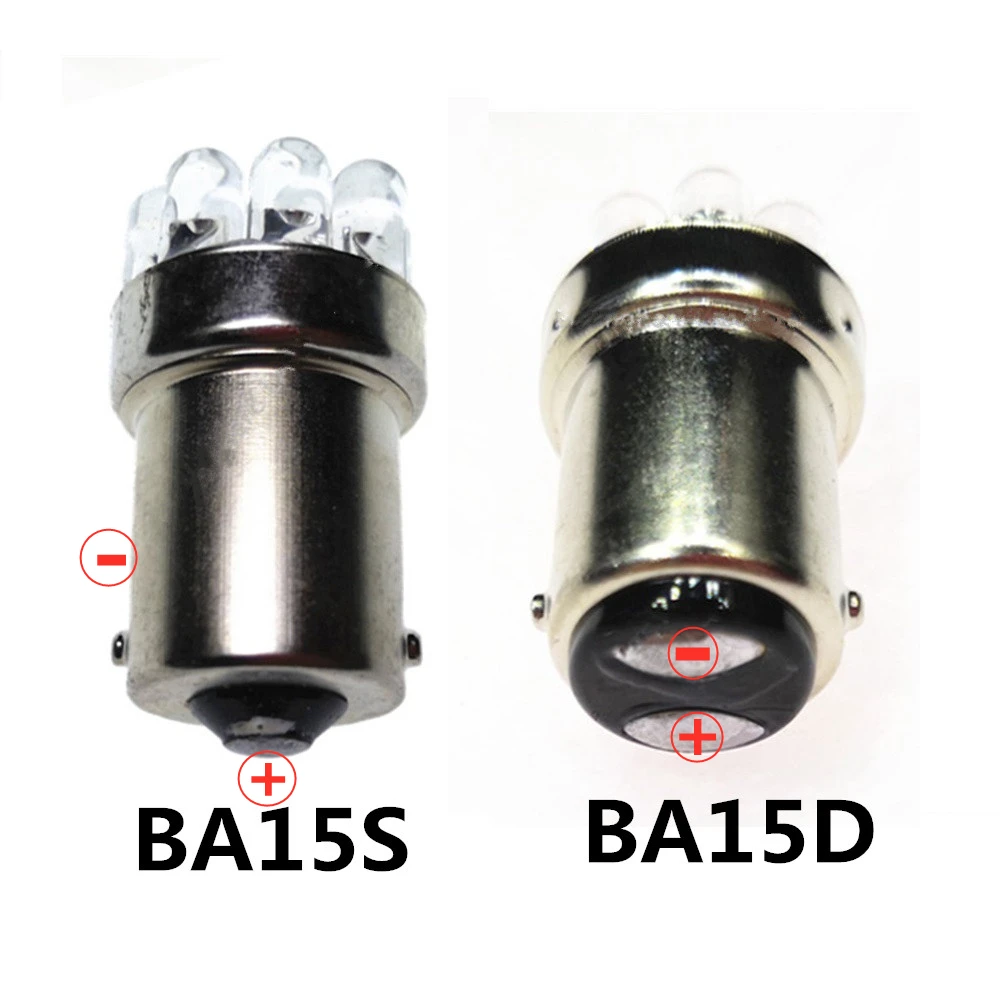 BA15D BA15S LED DC48V DC60V DC 12V 24V 36V Merah Ba15s Hijau Ba15d Biru ...