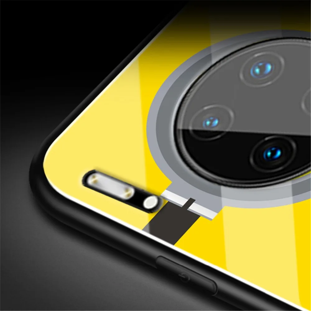 Модный мультяшный 3D чехол для телефона с миньонами для huawei mate 30 Pro Роскошный чехол из закаленного стекла для huawei mate 30 чехол для телефона