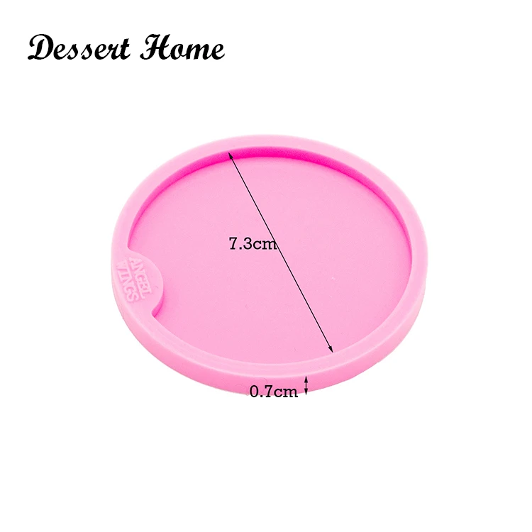 baking utensils DY0173 Car Coaster Mould Resin Silicone Epoxy For Jewelry Diy 100% Food-grade Liquid Keychain Necklace Earring Decoration Shiny Bakeware comfotable Bakeware