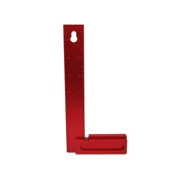 

1*Right Angle Ruler 200MM Aluminum Alloy Right Angle L Shape Ruler Woodworking Measuring Tool Scribing Gauge