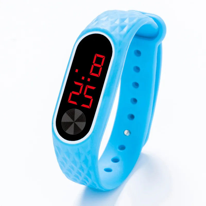 Unisex LED Digital Watch Luxury White Light Touch Screen Silicone Strap Wristwatch Women Sports Bracelets Watches Kids Clocks