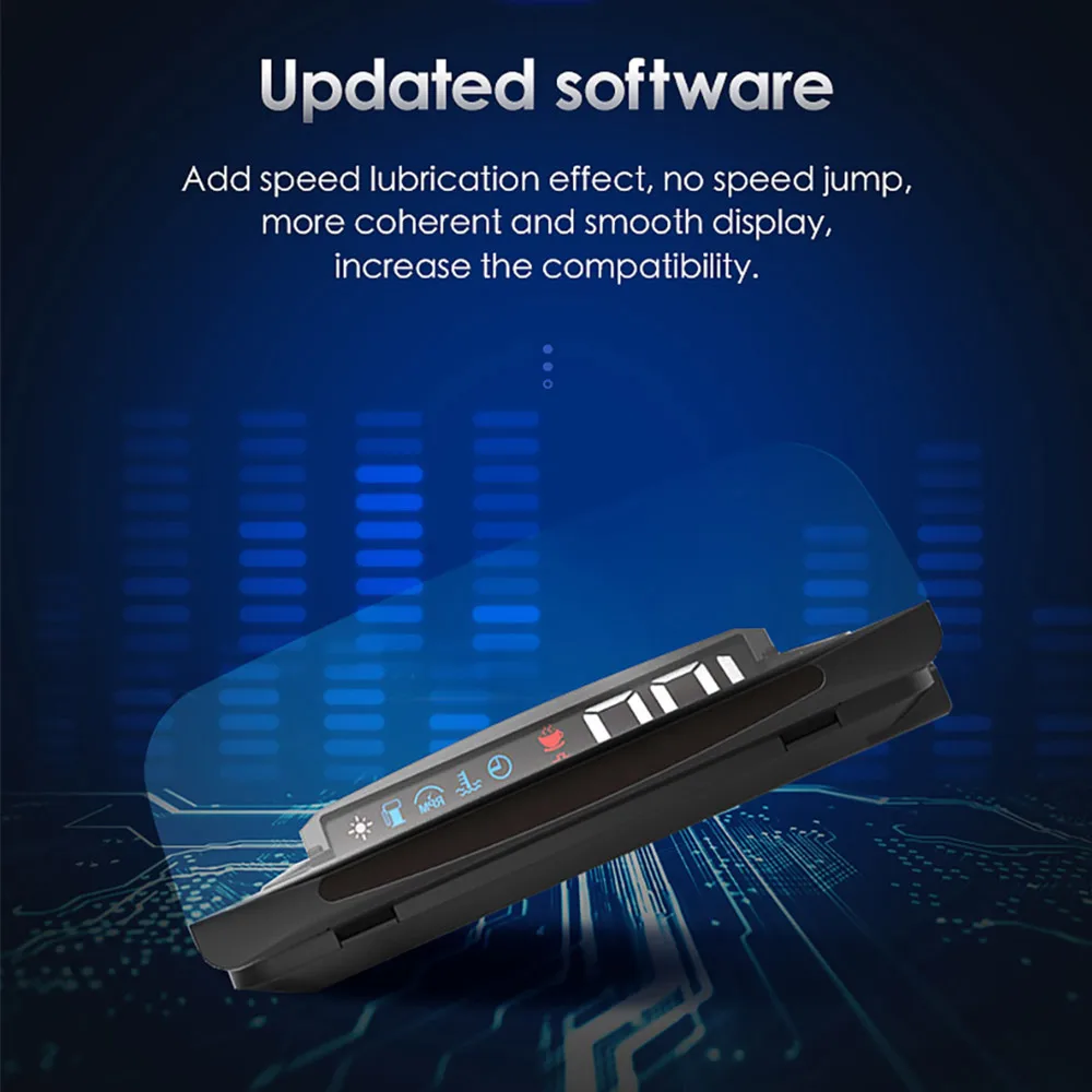 Updated Version OBD Car Head Up Display Car Electronics HUD Display Digital Speed Projector Overspeed Warning GPS Speedometer Updated Version OBD Car Head Up Display Car Electronics HUD Display Digital Speed Projector Overspeed Warning GPS Speedometer
