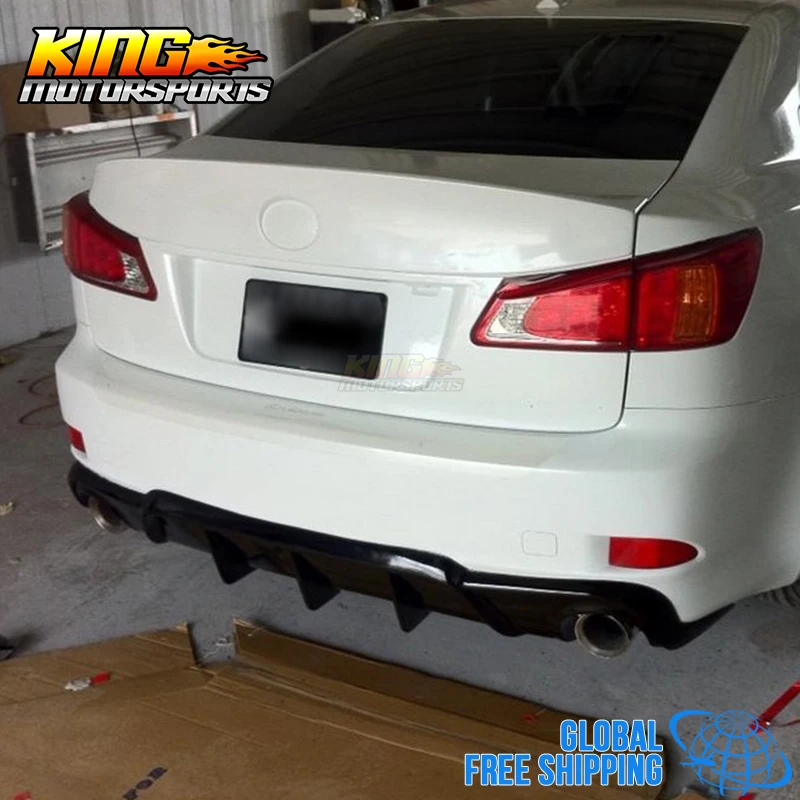 Задний диффузор для Lexus IS250 IS350 4Dr Mr style подходит 06 13 бампер губ глобальная