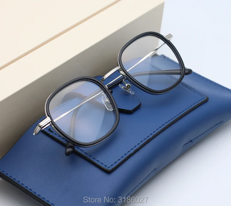 Высокое качество корейский бренд дизайн ацетат очки оправа близорукость рецепт оптические очки для мужчин женщин oculos de grau