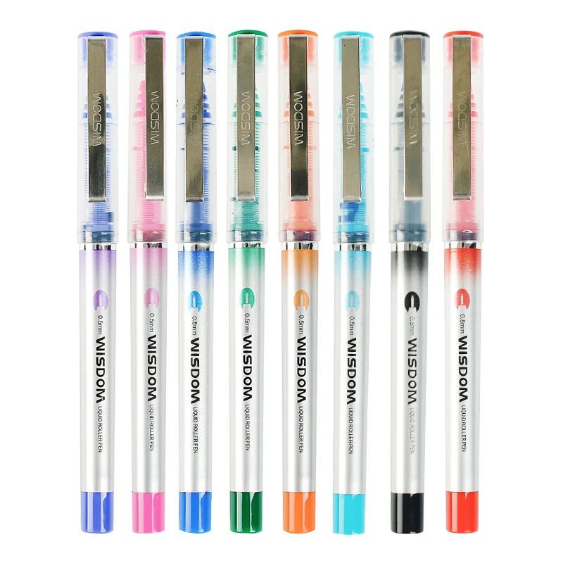 

12 Pcs/Box Water-based Signing Pen 0.5mm Write Pen The Office Supplies High Capacity Color Art Drawing Pens Student Stationeries