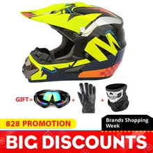 Motorcycle Helmet Full Face Casco Moto Off Road Helmet ATV Dirt Bike Downhill MTB DH Capacete Moto Glasses Motocross Helmet