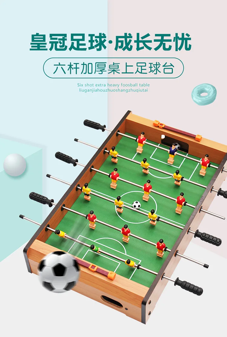 Crown Children Table Football Machine Hg35 Football Game Table 6 Bar Desktop Bobby Toy Game