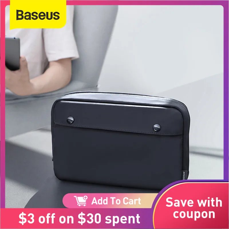 Портативная цифровая сумка для хранения Baseus сумка-Органайзер с USB-разъемами