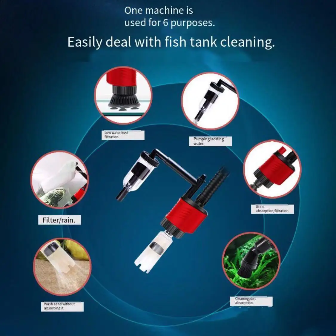 Fish tank electric water changer fecal suction pump cleaner change water sand washer mute pump aquarium accessories 20W-30W 220V water pump,aquarium water pump,fish tank pump