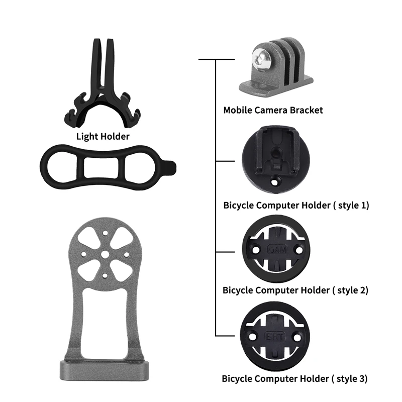 WEST BIKING держатель для велосипедного компьютера для камеры, велосипедный кронштейн, адаптер, светильник, удлинитель, gps держатель, кронштейн штока для велоспорта