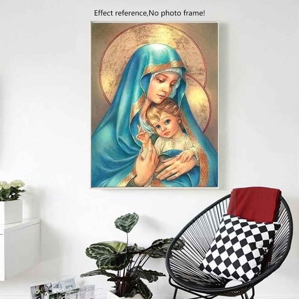 Diamond Painting Religion Icon Full Square Diamond Embroidery Icon Picture Rhinestones Mosaic Cross Stitch Home Decor diamond painting diamond painting accessories