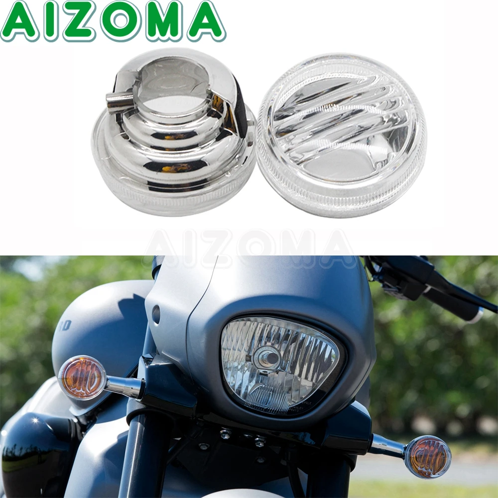 Clear Motorcycle Turn Signal Light Lens Indicator Lense Cover For 2005