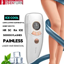 Лазерный эпилятор с функцией Холодного Льда, мини электрический прибор для удаления волос на лице, ручной и автоматический эпилятор для женщин