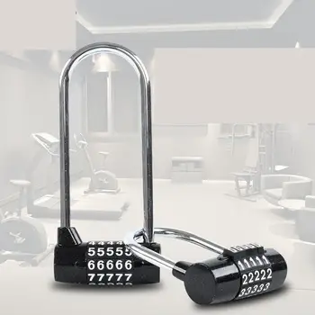 

5-digit Large Black Password Lock Padlock Gym Shear Proof Door Cabinet Cross Border Hot Sale 8057