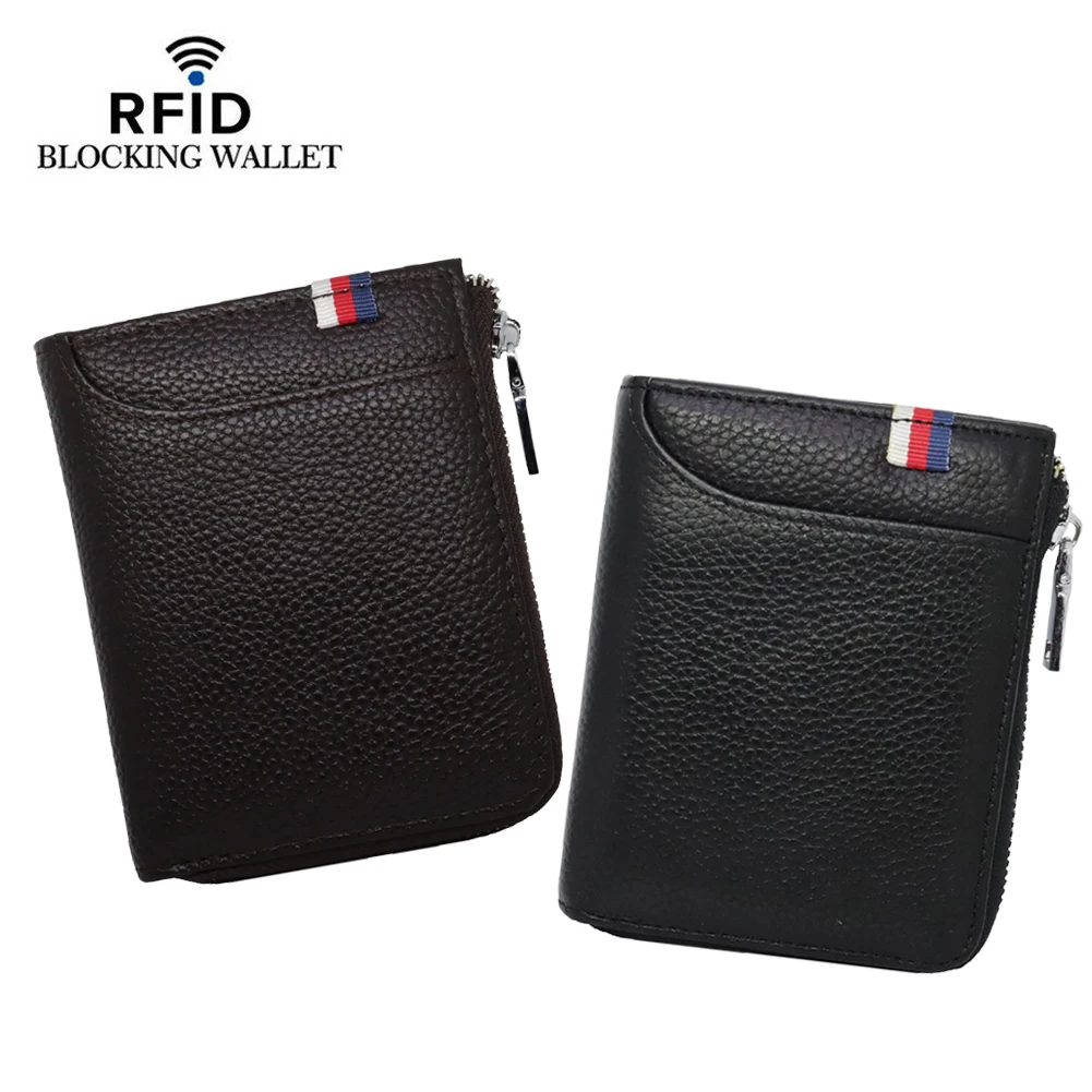 New Arrival Mens Womens RFID Blocking ID Credit Card Holder Leather Pocket Case Purse Wallet