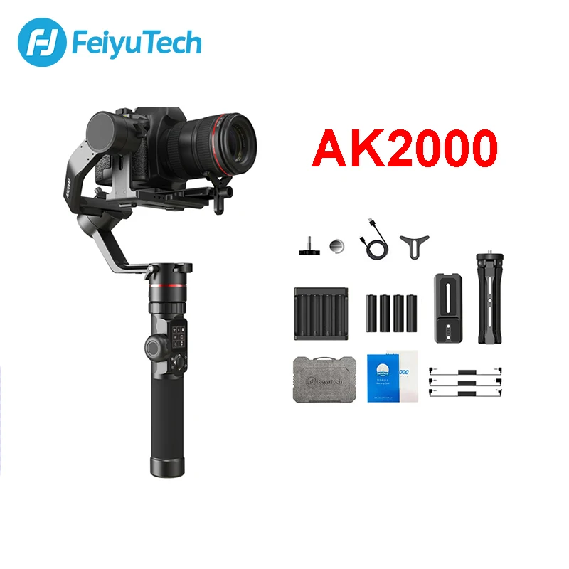 US $279.00 FeiyuTech AK2000 3Axis Follow Focus DSLR Camera Stabilizer Tripod For Sony Canon 5D Panasonic GH5GH5S Nikon D850 28KG Payload