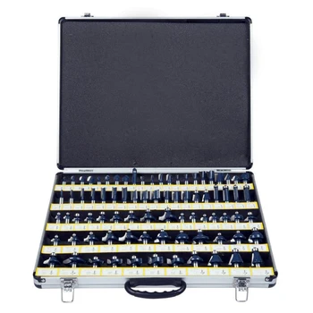 

80Pcs Router Bit Set 1/4 Inch Shank Tungsten Carbide Routing Drill Bits Kit Milling Cutter Kit with Carry Aluminum Storage Case