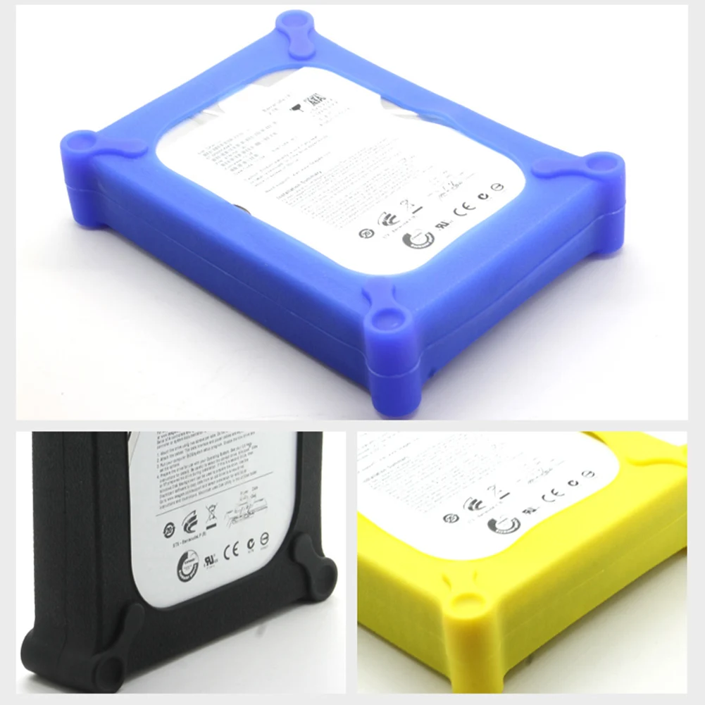 Anti Static Silicone Shockproof 3 5inch HDD SSD Hard Drive Protective Case Cover for HDD Disk 3