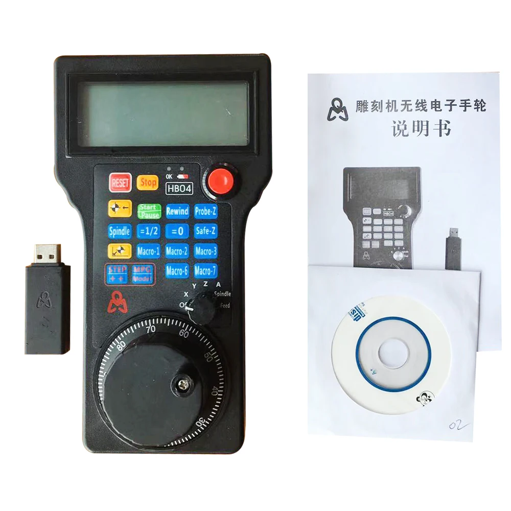 SHINA Новый беспроводной ручной MPG кулон USB Mach 3 для ЧПУ 4 осевой фрезерный станок с