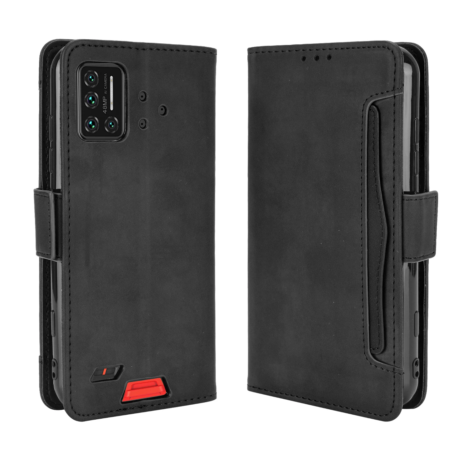 Leather Wallet Flip Case with Multi-Card Slots