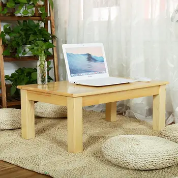 

Solid wood tatami coffee table small table vintage rural household simple window sill bay window small table