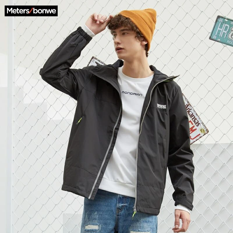 Metersbonwe, chaqueta informal Verano 2020 para hombre, gabardina, gabardina a la moda para hombre, chaqueta cómoda para deportes al aire libre|Chaquetas| - AliExpress