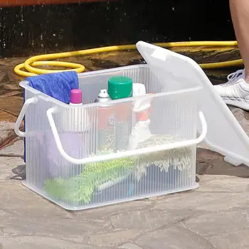 

Japan imported Tianma Co., Ltd. Car storage box portable picnic shopping basket transparent storage box large