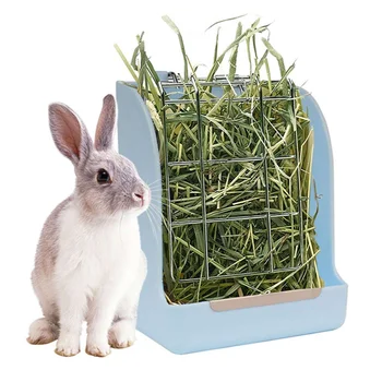 

Rabbit Guinea Pig Chinchilla Hay Feeder Less Wasted Pet Feeding Rack Manager
