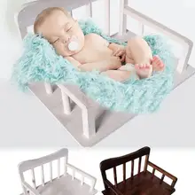 Детская кровать для фотосъемки, деревянный реквизит для новорожденных, детская кроватка для фотосъемки, 2 цвета, студийный реквизит для детской фотосъемки, аксессуары для дома