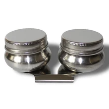 Художественные принадлежности в форме барабана живопись резервуар для масла школы легко чистить инструменты лопатка из нержавеющей стали Диппер одно двойное отверстие студента