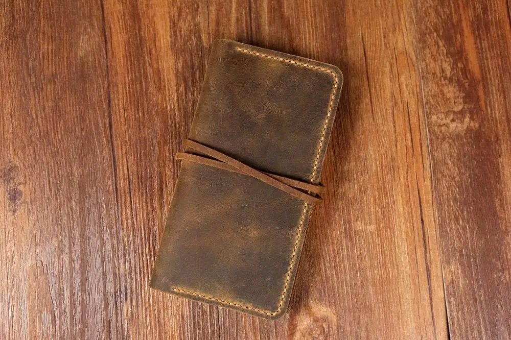 

Personalized Leather Cell Phone Wallet Case, Vintage Distressed Genuine Leather Phone Cover - IP005WS
