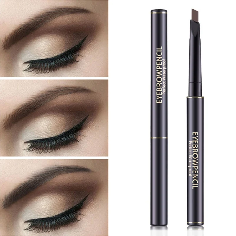 2 в 1, двойная водостойкая жидкая подводка для глаз, подводка для бровей, карандаш для бровей, макияж, косметические инструменты, новинка