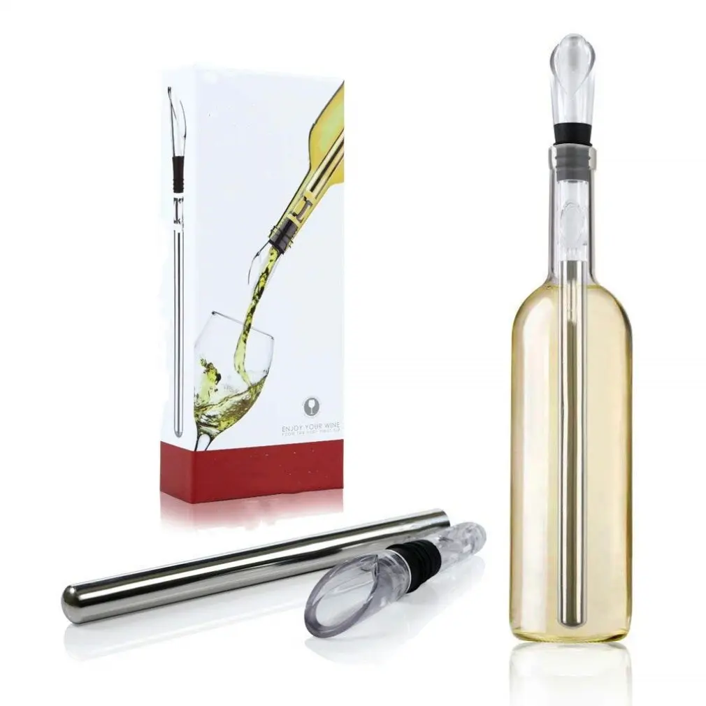 New Multi-function Portable Stainless Steel Popsicle Stick drinks Wine Popsicle Quick Ice Wine Device Red Beer