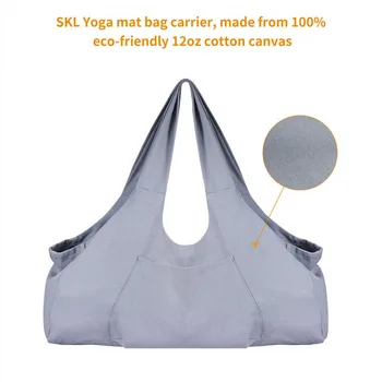 

Shoulder Dancing Dress Side Pocket Carrier Storage Sling Sport Large Capacity Accessories Yoga Mat Bag Gym Tote Solid Fitness