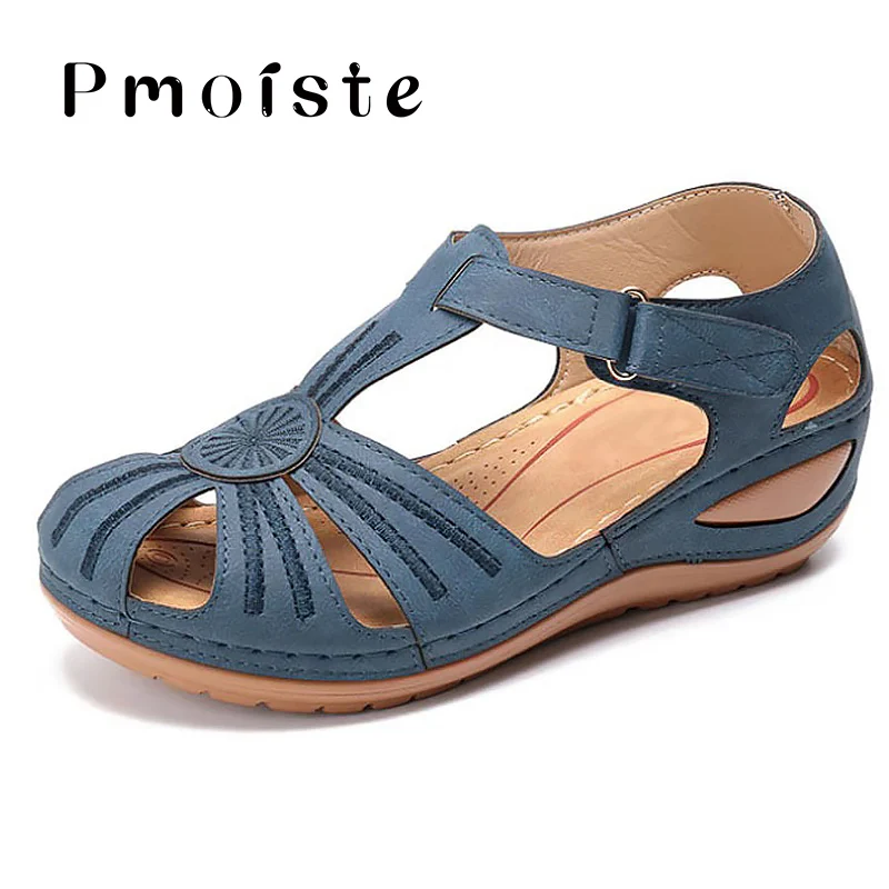 

Summer sandals for women Soft Bottom Wedges Girls Roman Retro Sandals Plus size 43 Platform Cheap Shoes woman Beach Shoes