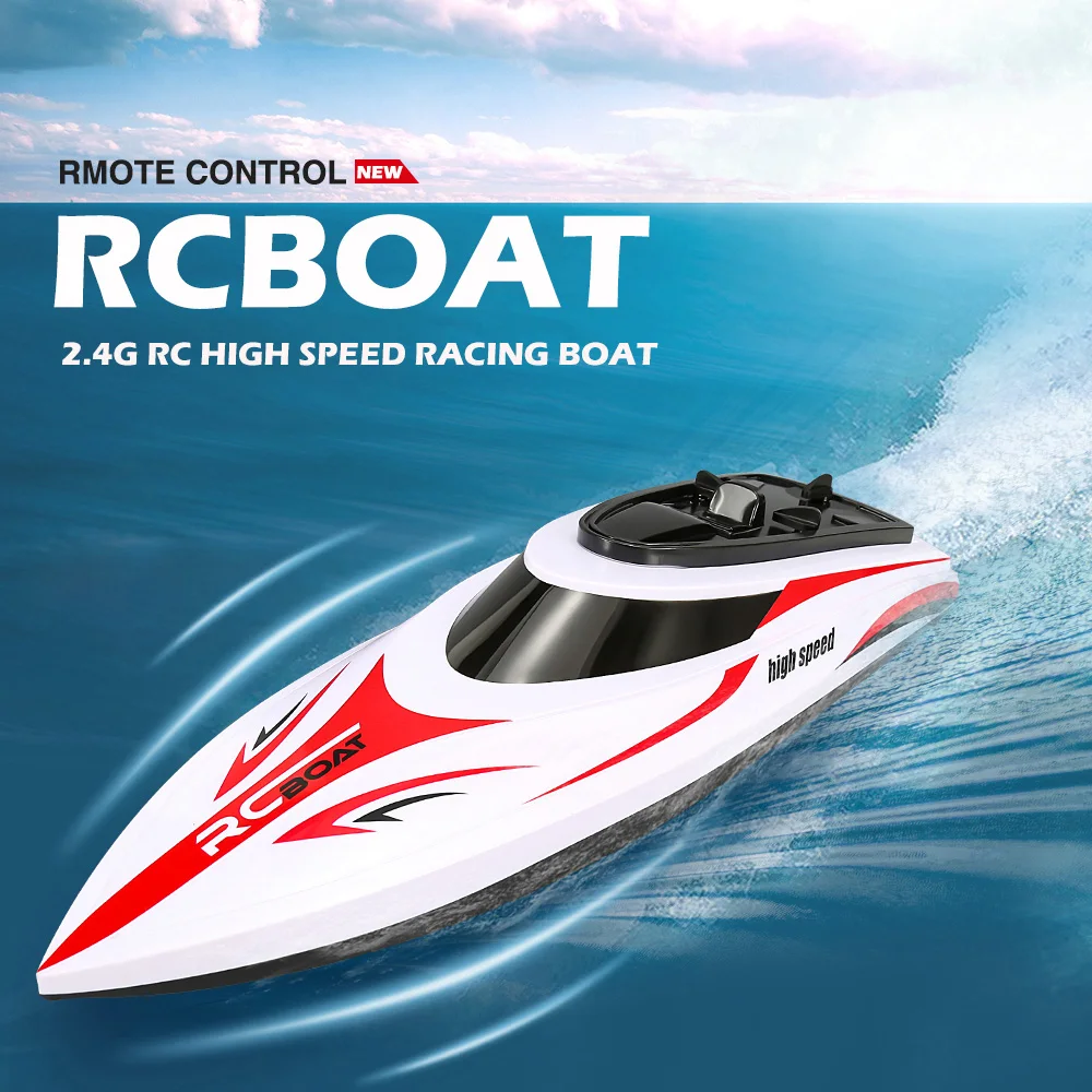 

H830 Mini Brushless RC Electric Boat 2.4GHz 25KM/h Self-righting Water Cooling System Remote Control Racing Boat Speedboat