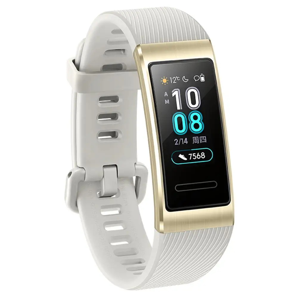 Смарт-браслет huawei Band 3 Pro gps металлический Amoled 0,95 'цветной сенсорный экран Датчик сердечного ритма датчик сна NFC умный Браслет